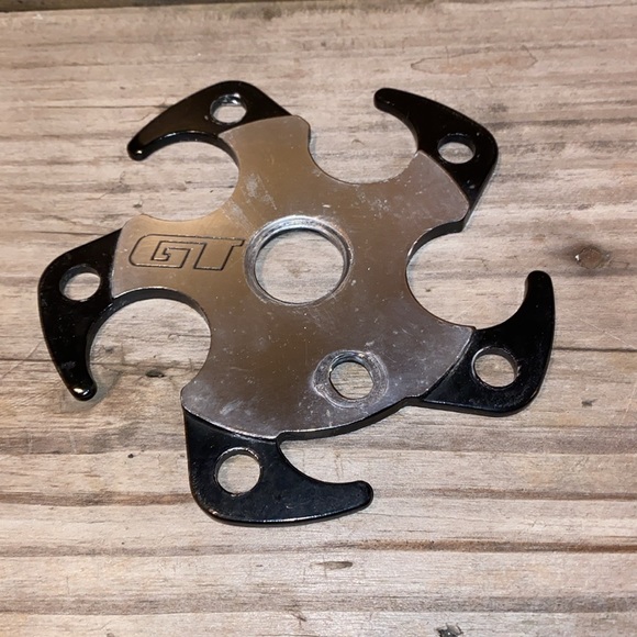 Mid School 90s GT BMX 44 tooth Sprocket and GT chainring. 5 ring - Picture 8 of 14